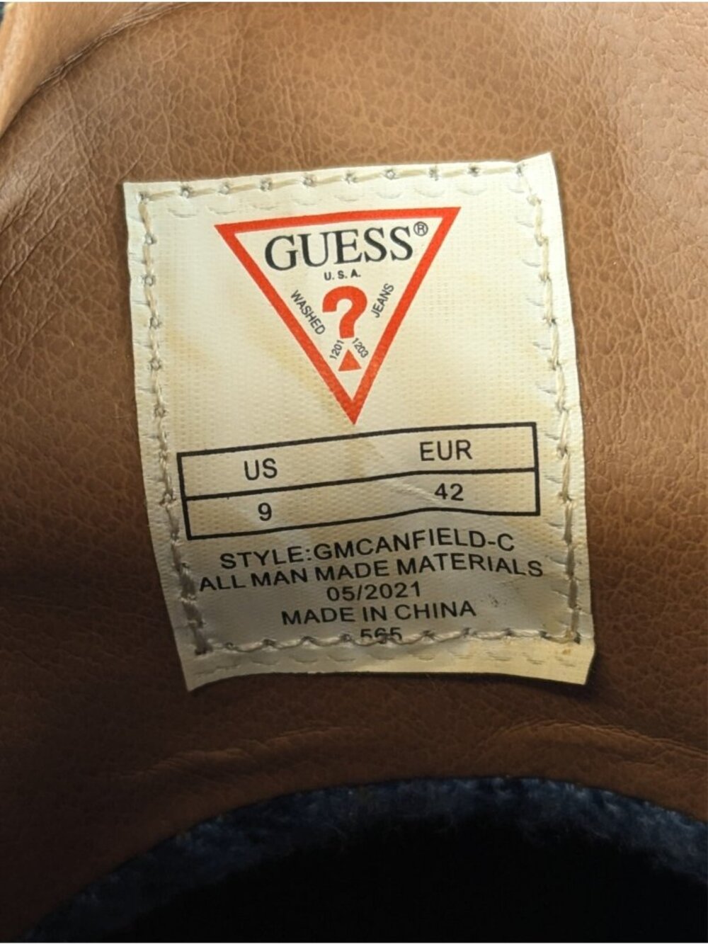Guess Duck Boots Mens 9 Womens 10 Brown Waterproof Winter Snow Rain Shoes - Picture 8 of 9